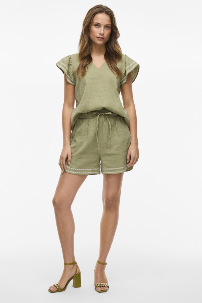 VITOVAN V-NECK TOP 14104844 SAGE
